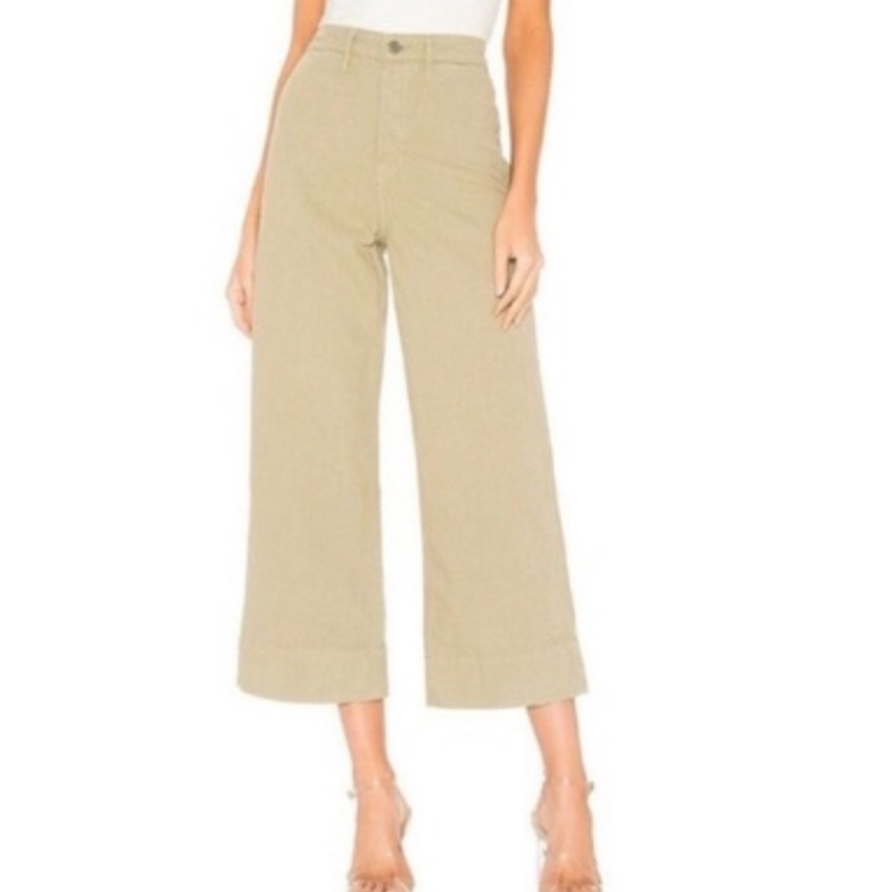 GRLFRND WIDE LEG CROP SAGE CAMPBELL JEANS